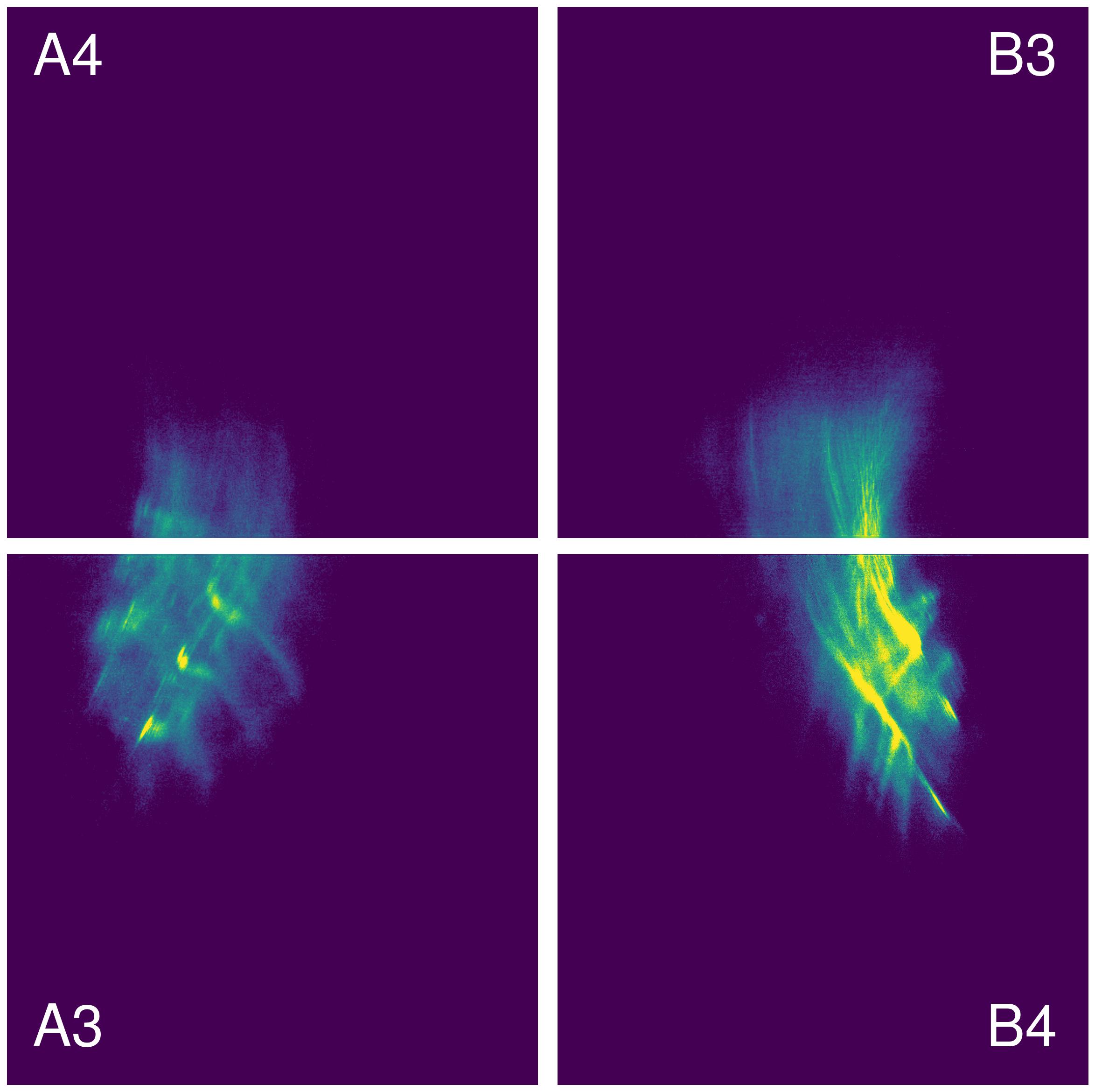 Wisp morphology across affected NIRCam detectors in F150W.
